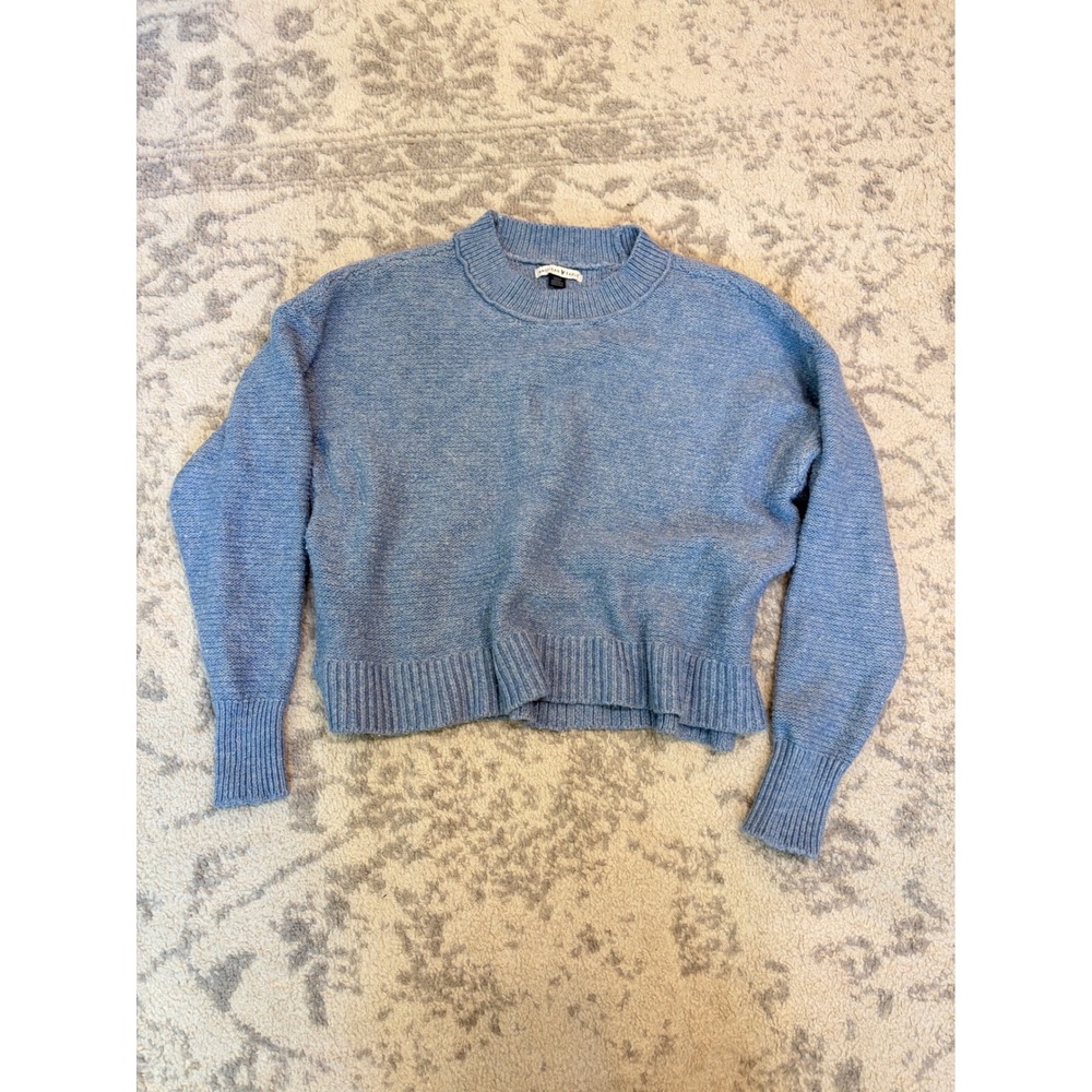 3 for $20 Oversized Blue Knit Sweater Soft Cozy Relaxed Fit Casual Chic Small